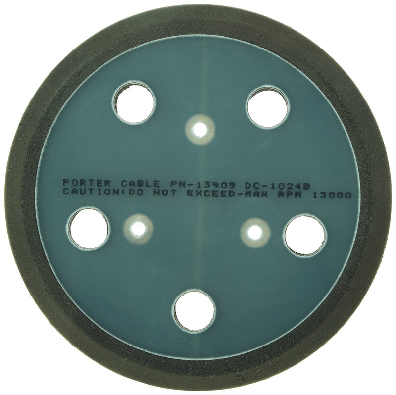 PORTER CABLE PORTER-CABLE Hook And Loop Pad for Model 333VS Sander, 5 or 8-Hole (13909) , Black - Image 2
